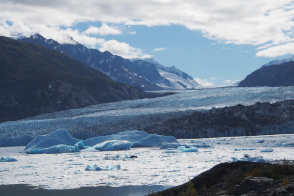 Die mächtige Gletscherfront